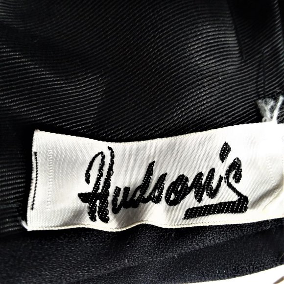 Vintage Hat Women's Union Made Hudsons 1940's Church Layered Black Collectable - Picture 4 of 10